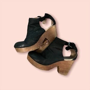 Black Free People Clogs